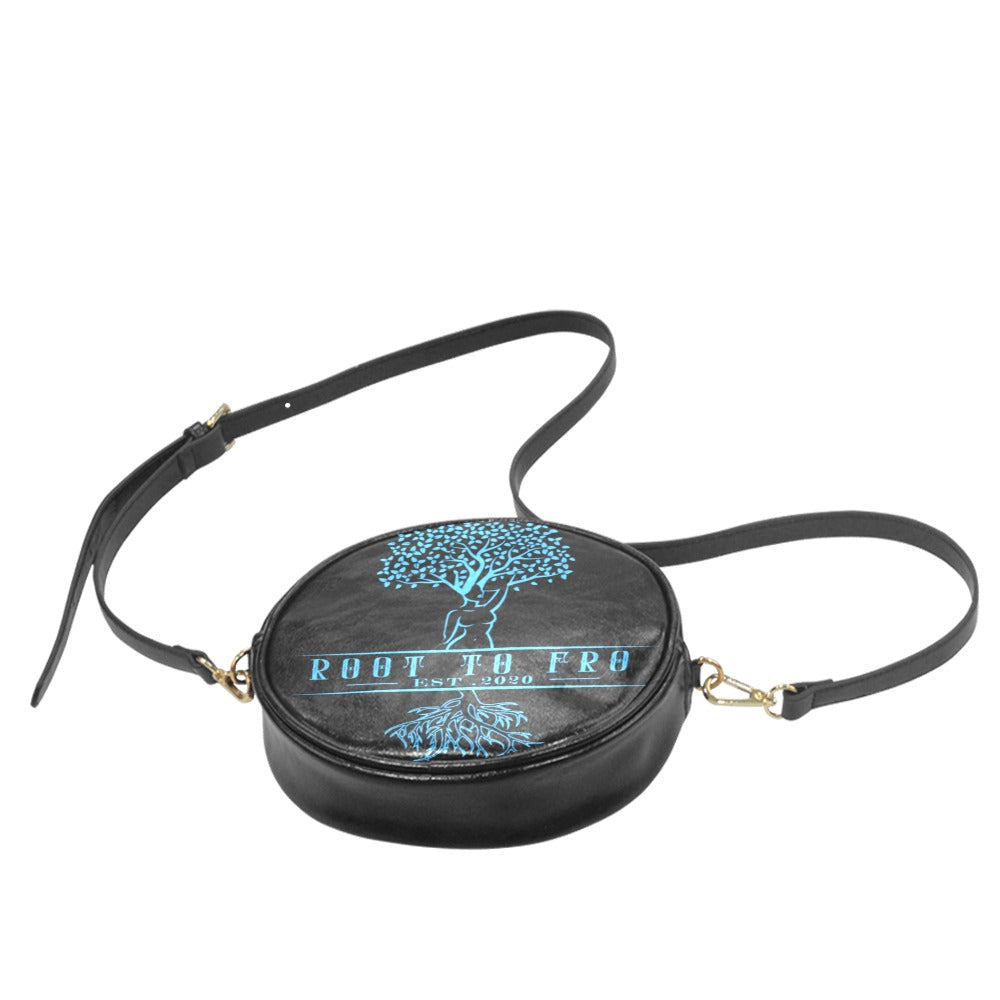Root to Fro Round Sling Bag Black/Blue