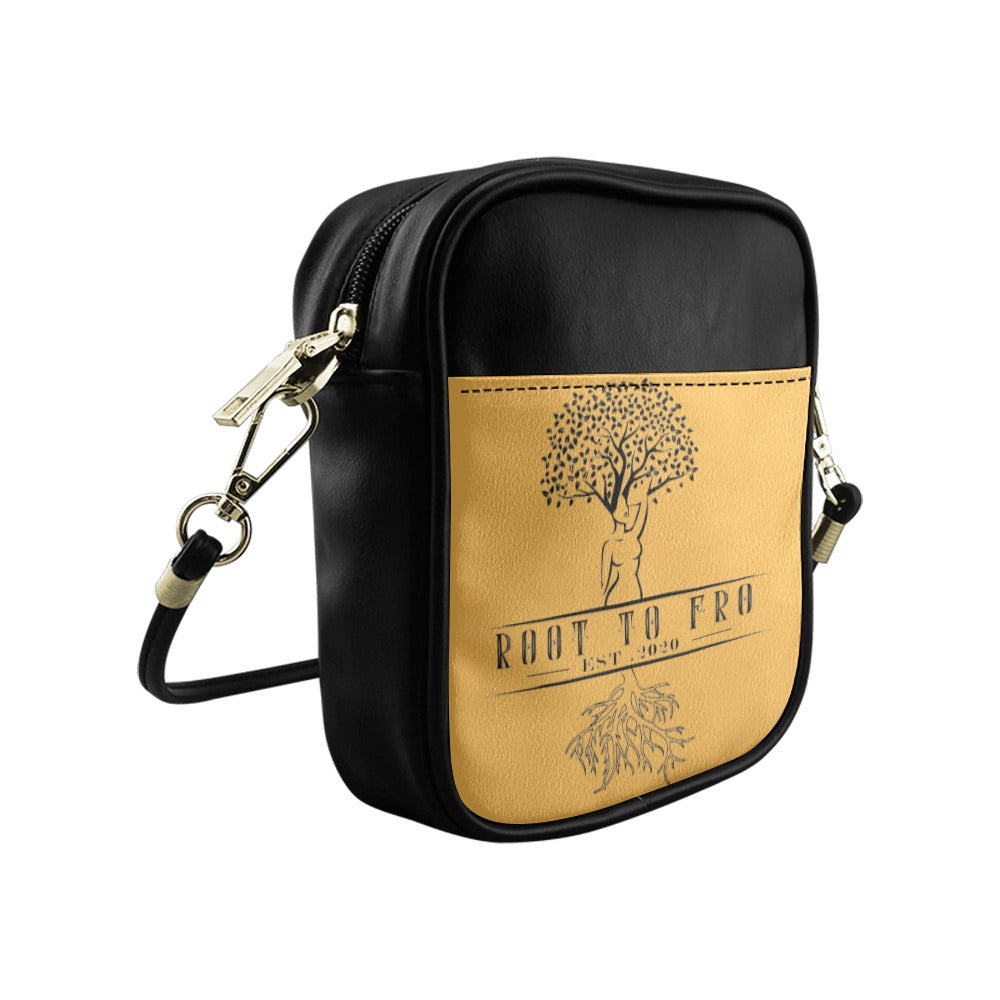 Root to Fro Gold Sling Bag