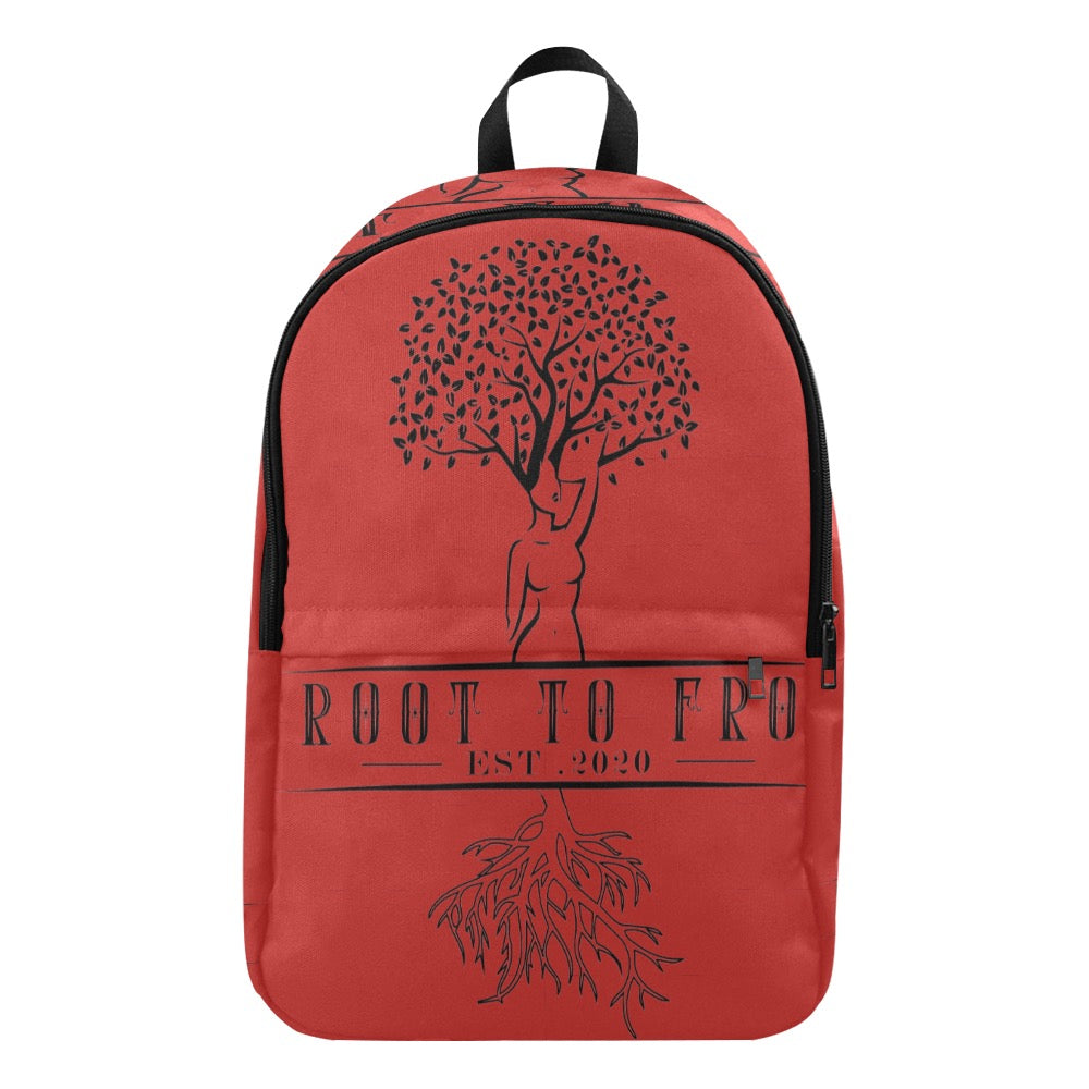 Red root to fro backpack Fabric Backpack for Adult (Model 1659)