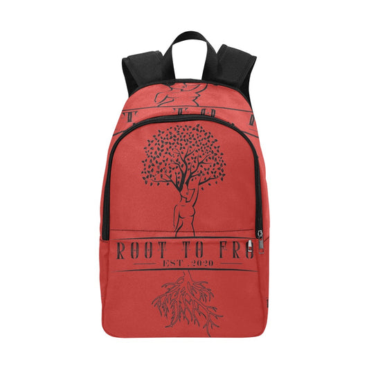 Red root to fro backpack Fabric Backpack for Adult (Model 1659)